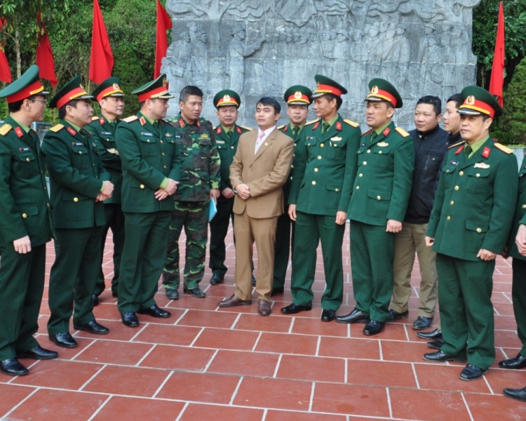 Đoàn công tác Bộ tư lệnh Quân Khu I thăm và làm việc tại Khu di tích Quốc gia đặc biệt rừng Trần Hưng Đạo
